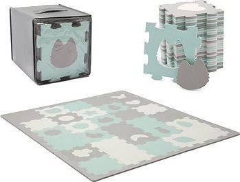 Kinderkraft Select Podložka penové puzzle Luno 185 × 165 cm Mint 30 ks
