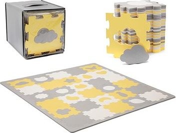 Kinderkraft Select Podložka penové puzzle Luno 185 × 165 cm Yellow 30 ks