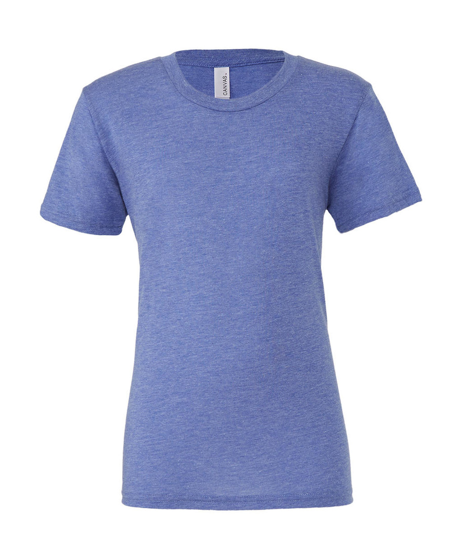 Tričko Bella Triblend Crew Men - modré-sivé, XXL