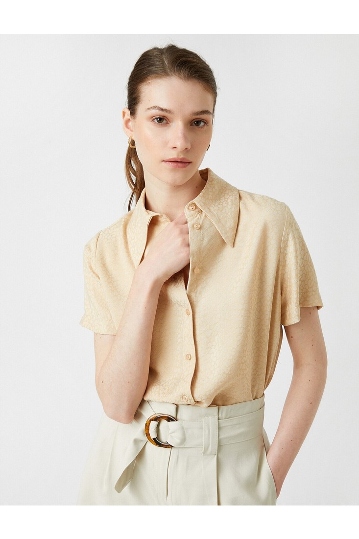 Koton Shirt - Beige - Fitted