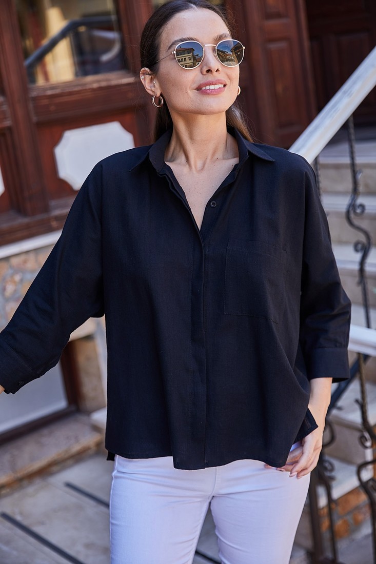 armonika Shirt - Black - Oversize
