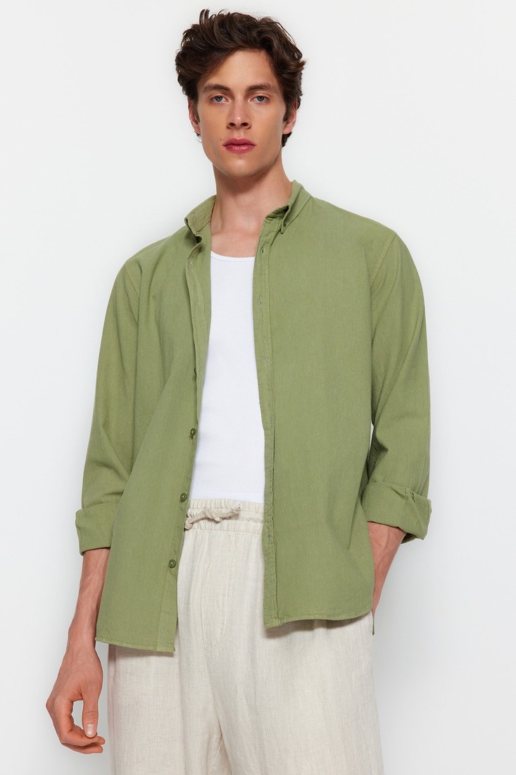 Trendyol Shirt - Khaki - Regular fit