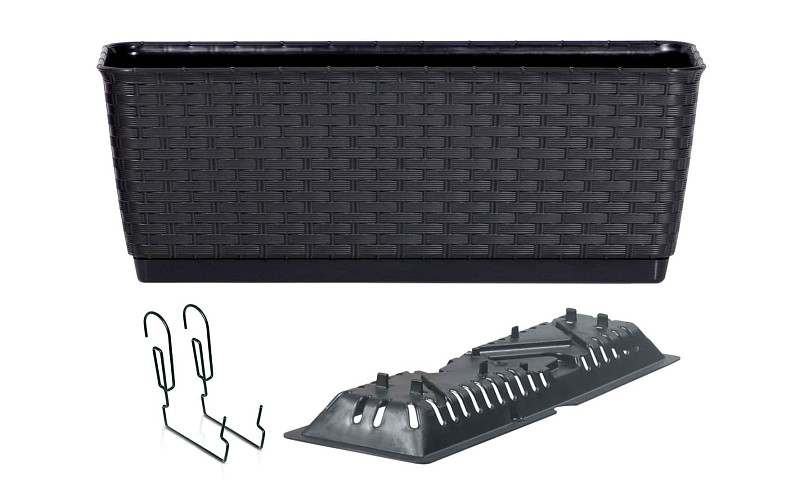 Truhlík s háky RATOLLA PW antracit 49,2cm