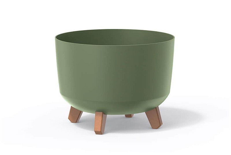 Květináč GRACIA 33,9cm zemitě zelený