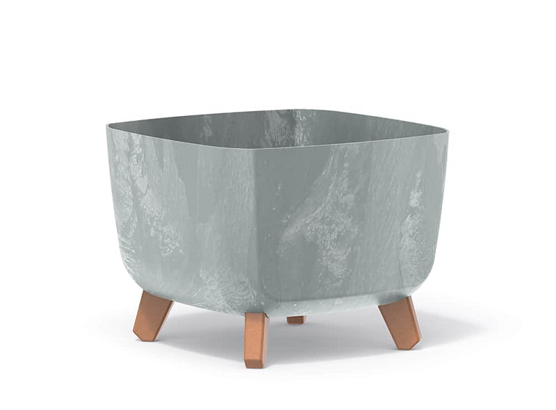 Květináč GRACIA SQUARE BETON EFFECT 29cm šedý