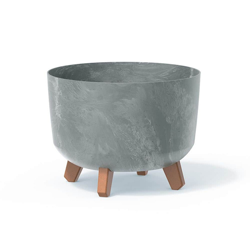 Květináč GRACIA BETON EFFECT 29 cm šedý