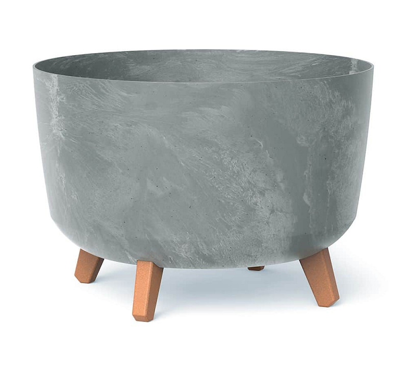 Květináč GRACIA BETON EFFECT 33,9 cm šedý