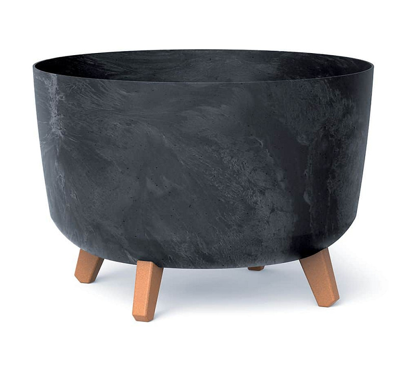 Květináč GRACIA BETON EFFECT 33,9 cm antracit