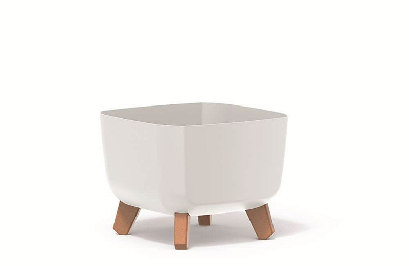 Květináč GRACIA SQUARE 29cm bílý