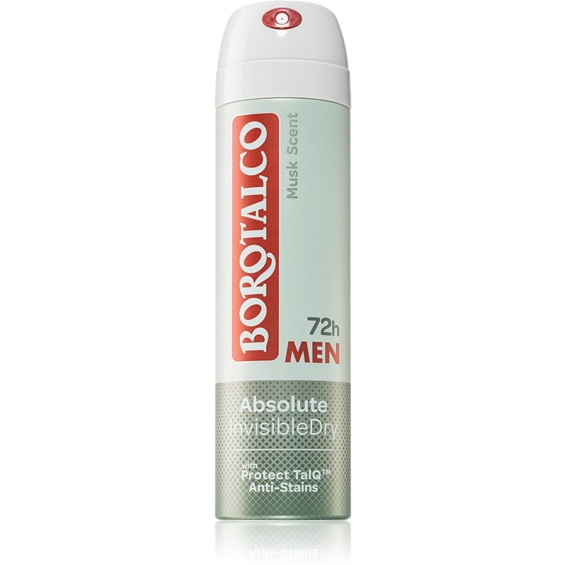 Borotalco MEN Invisible dezodorant v spreji 72h Vône Musk 150 ml