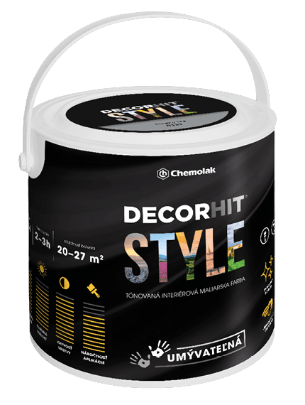 DECORHIT STYLE - Umývateľná parfumovaná interiérová farba 0105 - nebrúsený krištáľ 2,5 L