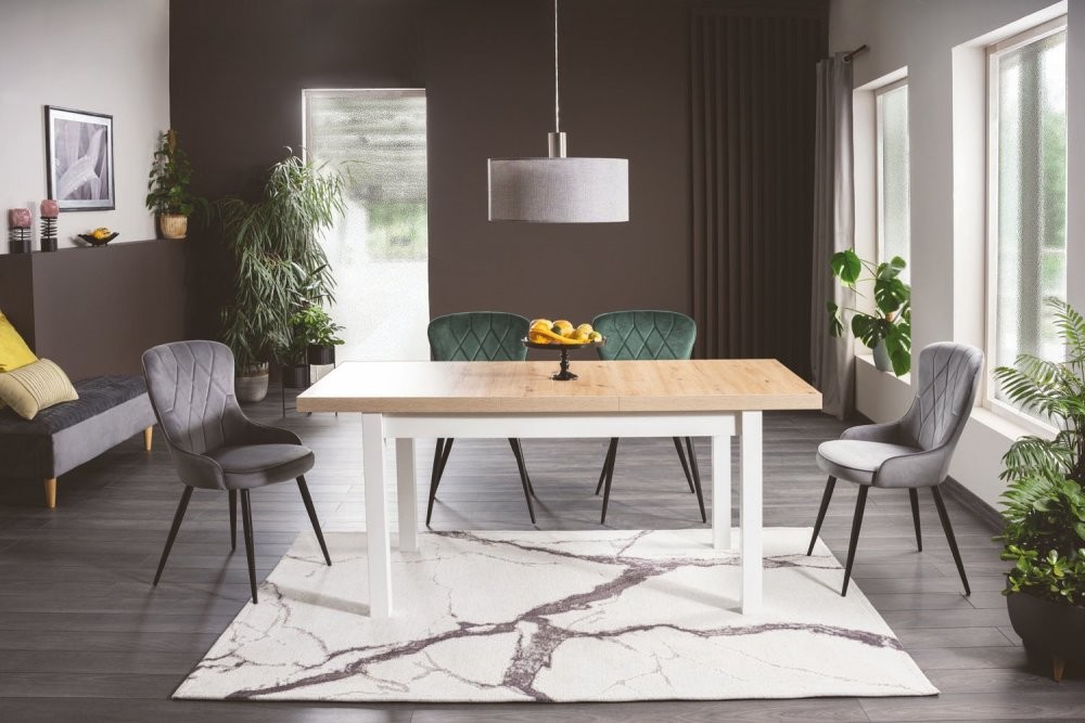 Rozkladací jedálenský stôl PRESTO Signal Biela