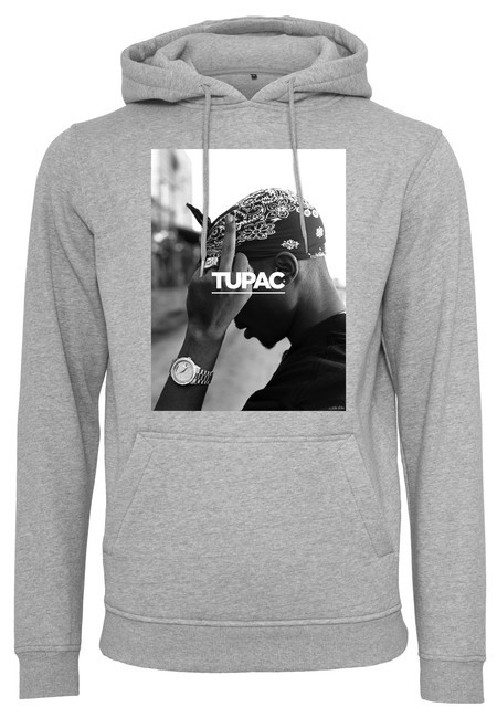 Mr. Tee 2Pac F*ck the World Hoody heather grey - XS