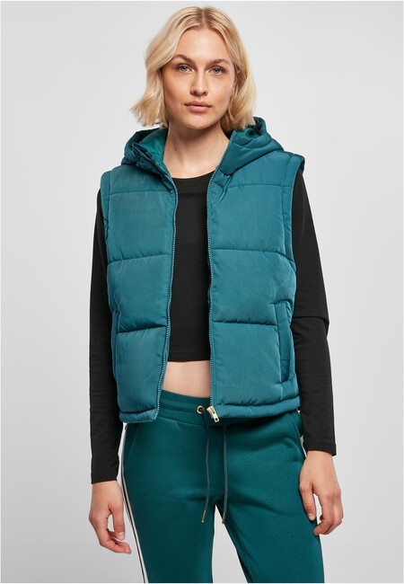 Urban Classics Ladies Recycled Twill Puffer Vest jasper - S