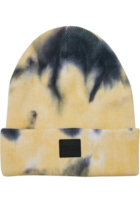 Urban Classics Tie Dye Beanie Kids yellow/black - S/M