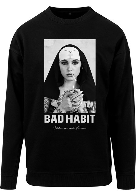 Mr. Tee Bad Habit Crewneck black - S