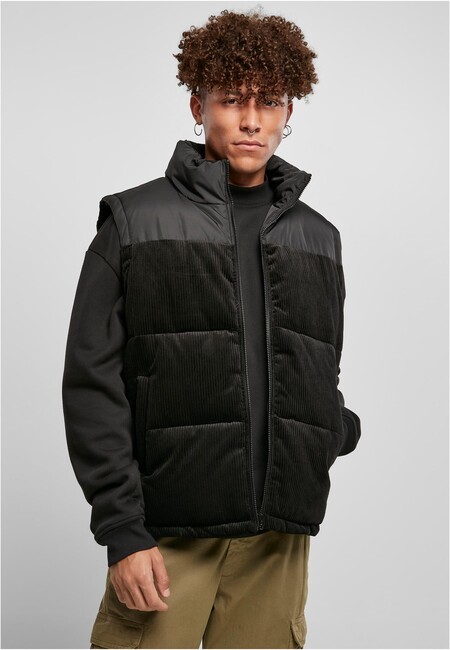 Urban Classics Cord Vest black - M