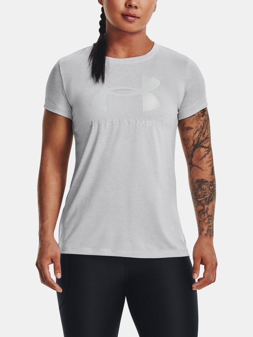 Under Armour T-Shirt UA Tech Twist BL Gel SSC-GRY - Women