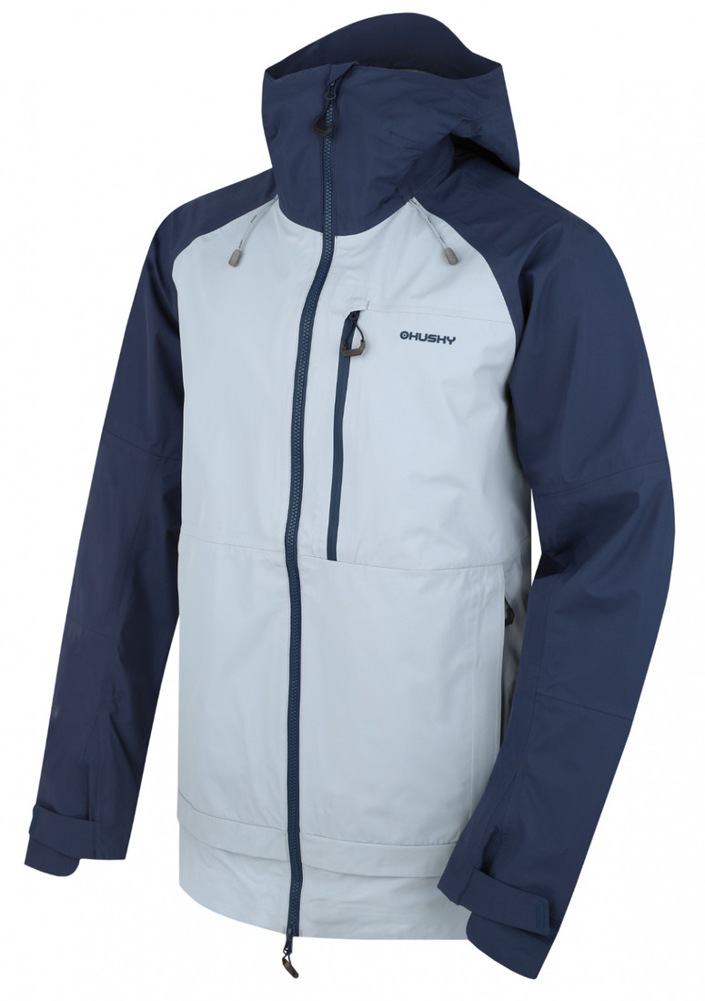 Men's hardshell jacket HUSKY Nanook M dk. blue/lt. Grey