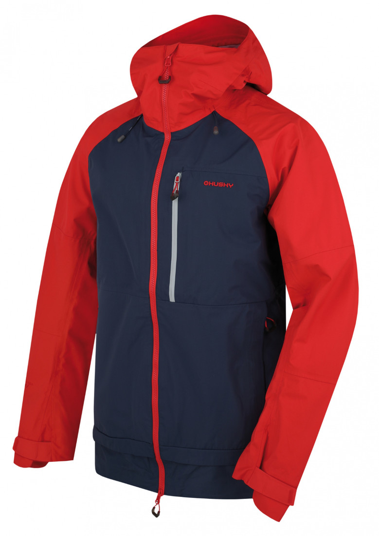 Men's hardshell jacket HUSKY Nanook M red/dk. Blue