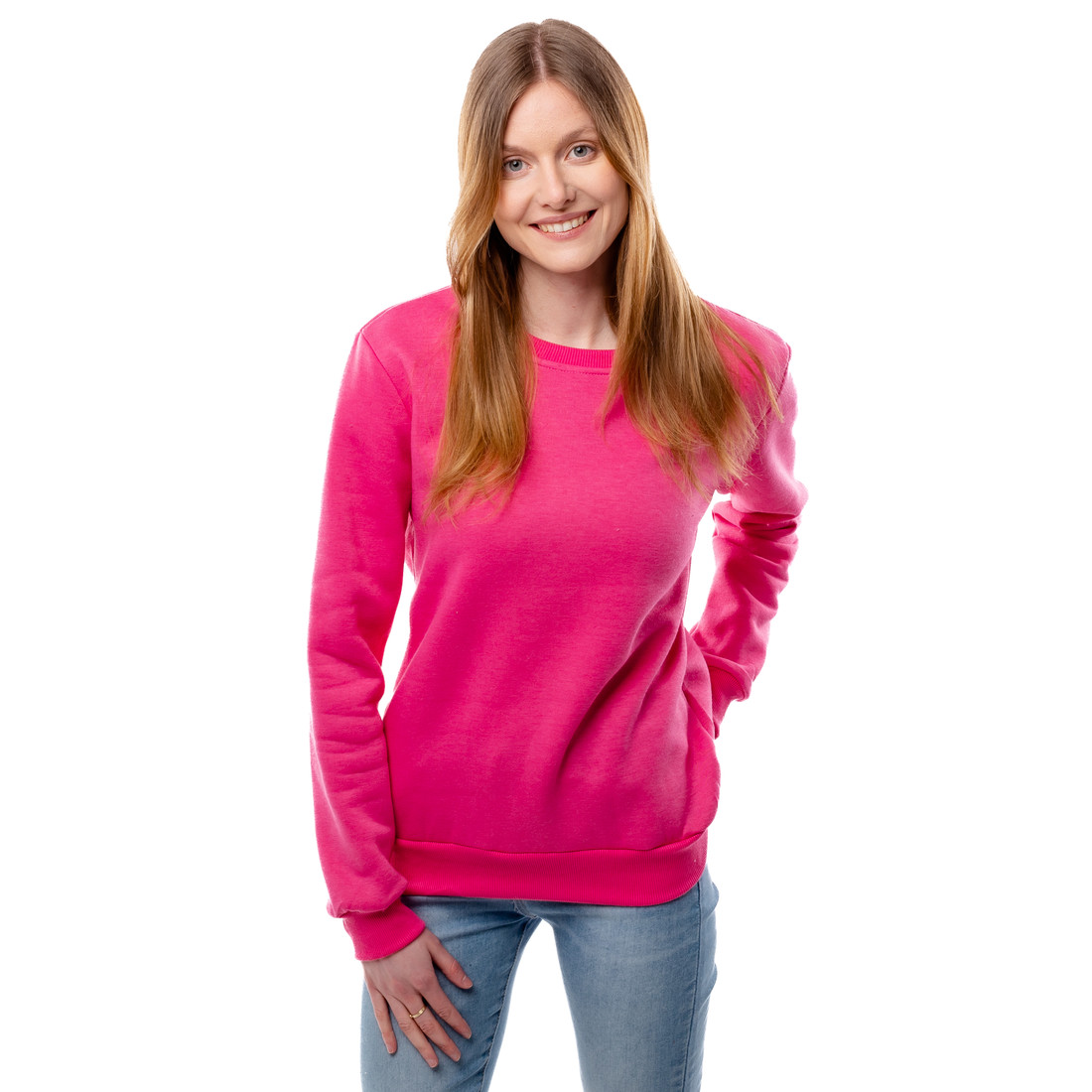Women's sweatshirt GLANO - pink