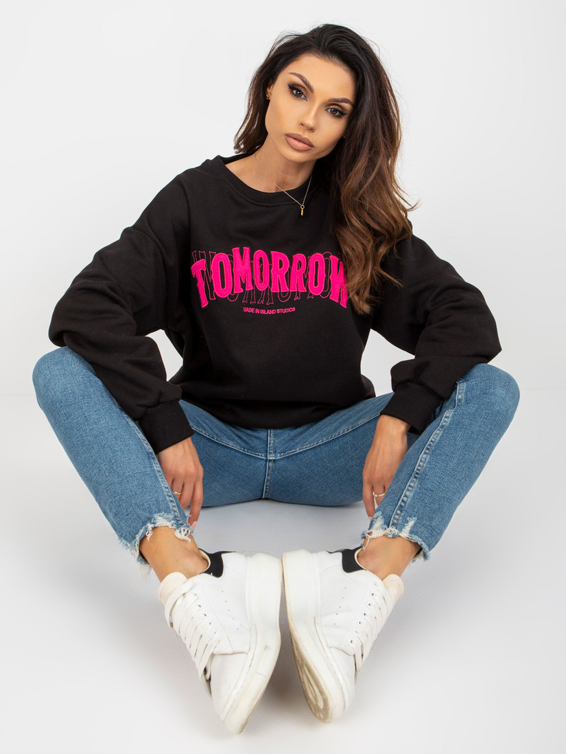 Black hoodie with patch
