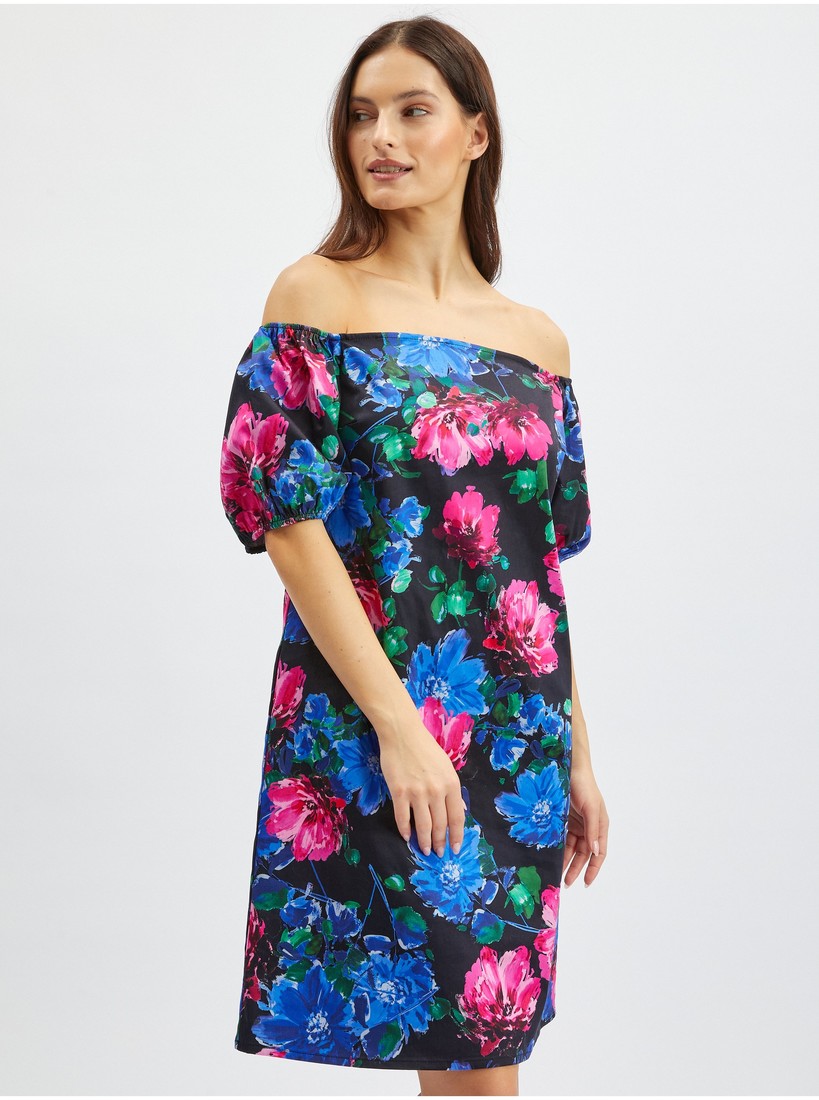Orsay Black-pink Women Floral Dress - Women