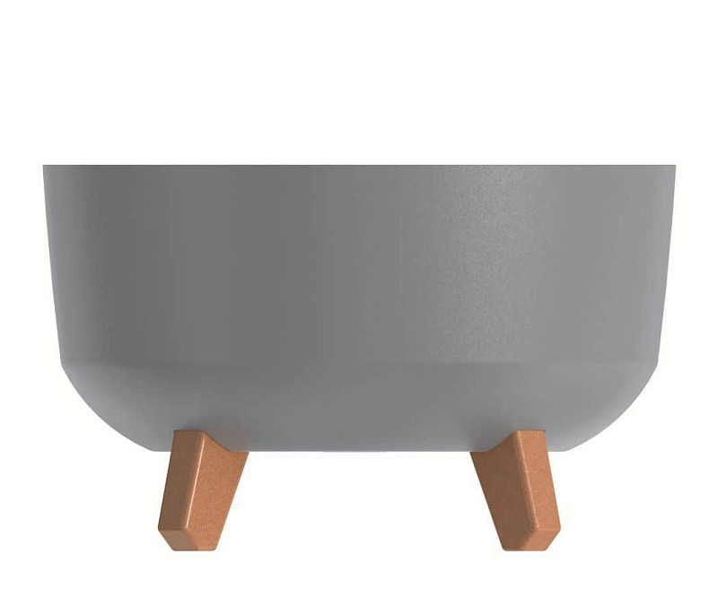 Květináč GRACIA LOW 28,5 cm světle šedý