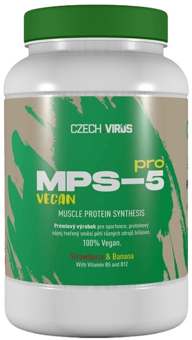 Czech virus viaczložkový proteín mp-s pro vegan 1000 g - banán/jahoda