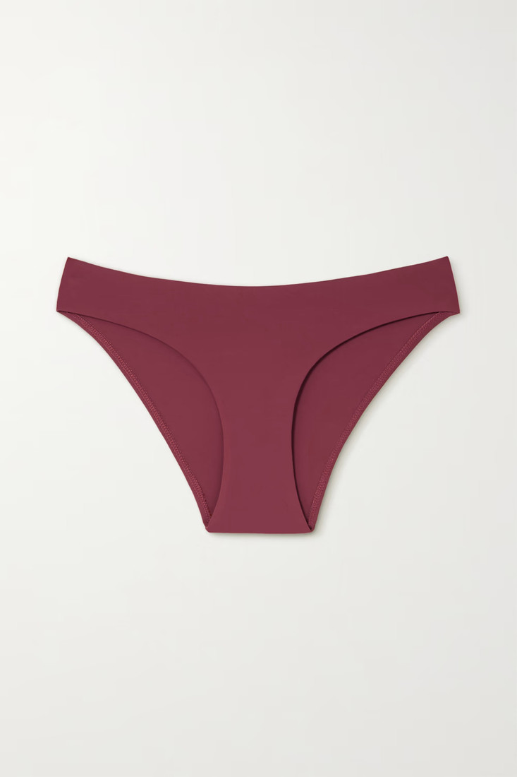 Dámske plavkové nohavičky KW0KW02071 XN0 bordová - Calvin Klein M