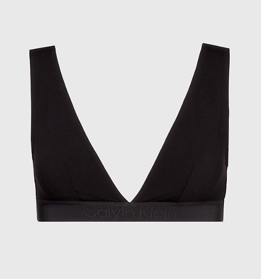 Dámsky vrchný diel plaviek KW02038 BEH čierna - Calvin Klein M černá