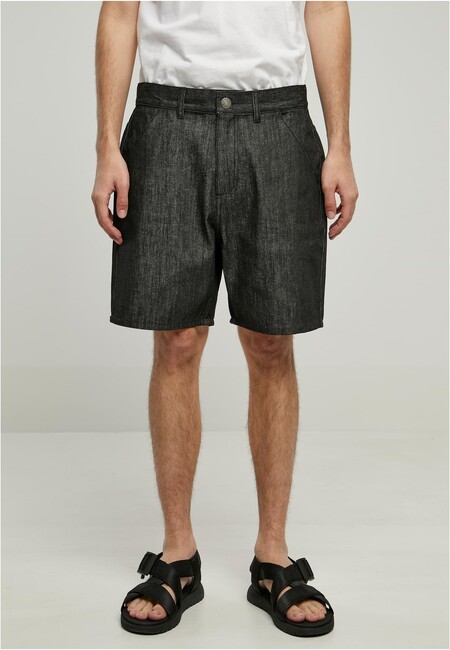 Urban Classics Denim Bermuda Shorts jet black - 28