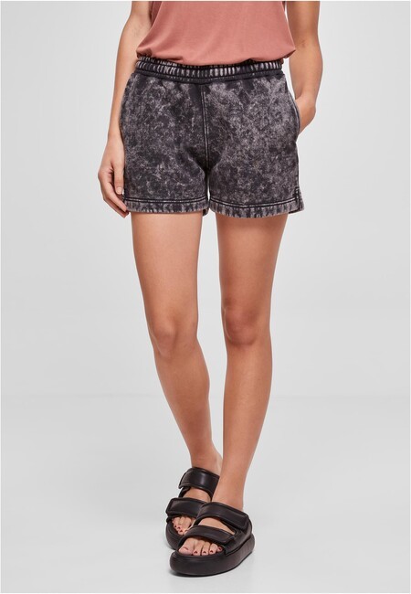 Urban Classics Ladies Towel Washed Sweat Shorts black - XS