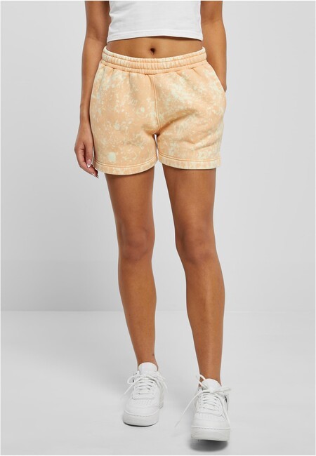 Urban Classics Ladies Towel Washed Sweat Shorts paleorange - XS