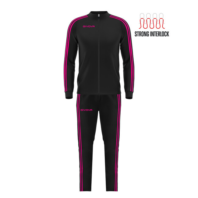 TUTA REVOLUTION SUMMER DONNA NERO/FUXIA METALLIC Tg. L
