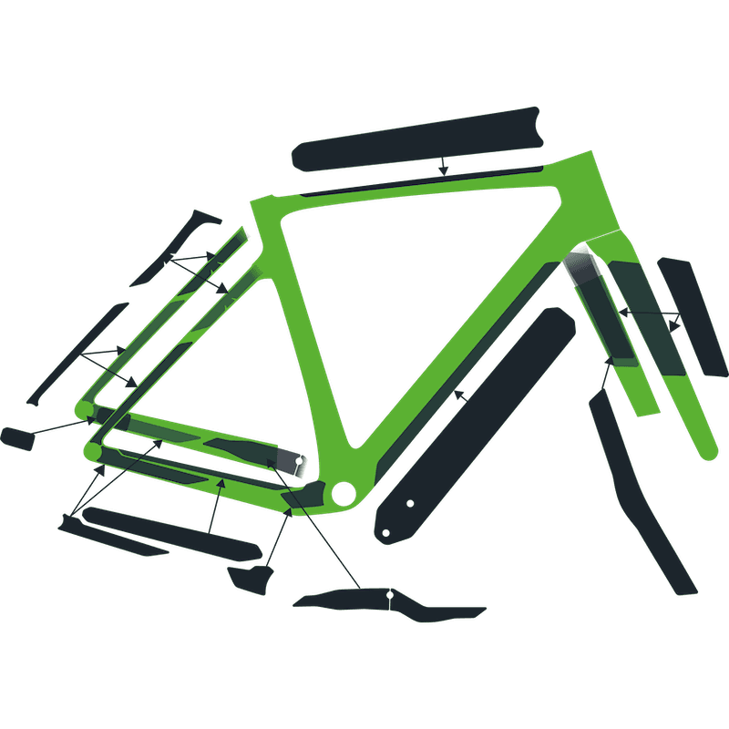 Ochrana rámu kit Syncros Frame Protection kit ADDICT Gravel
