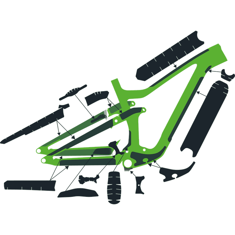 Ochrana rámu kit Syncros Frame Protection kit RANSOM Carbon