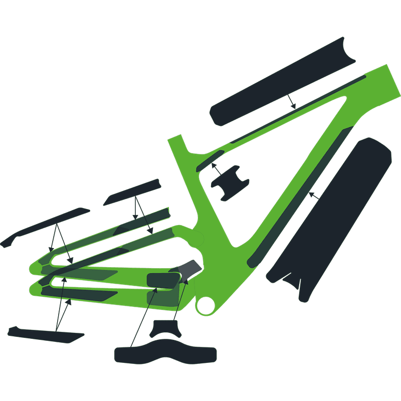 Ochrana rámu kit Syncros Frame Protection kit SPARK Carbon
