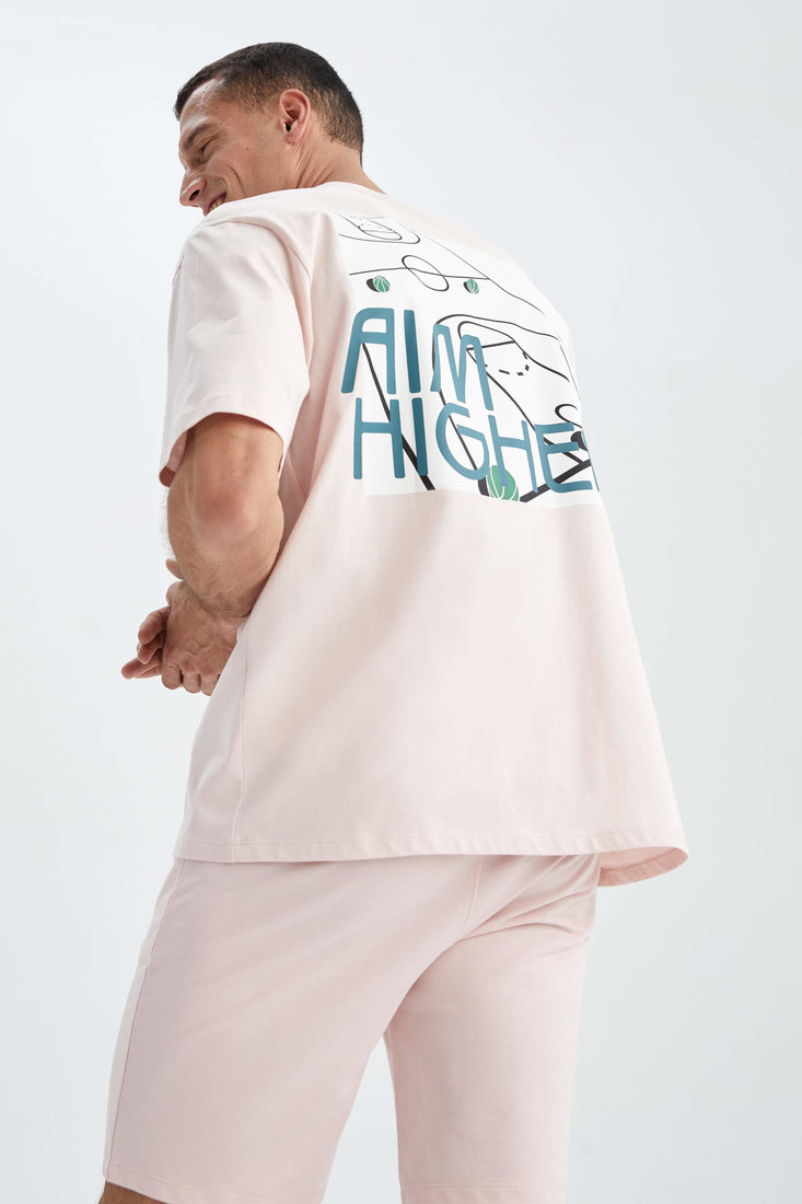 DEFACTO Oversize Fit Crew Neck T-Shirt