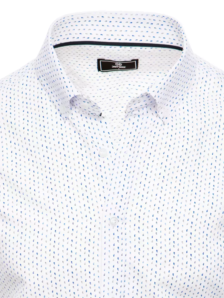 Men's Short Sleeve Shirt Dstreet White