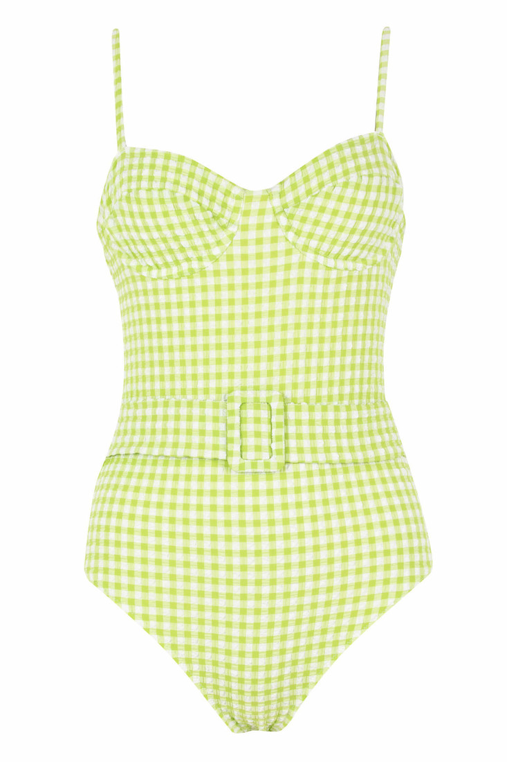 DEFACTO Regular Fit Plaid Swimsuit