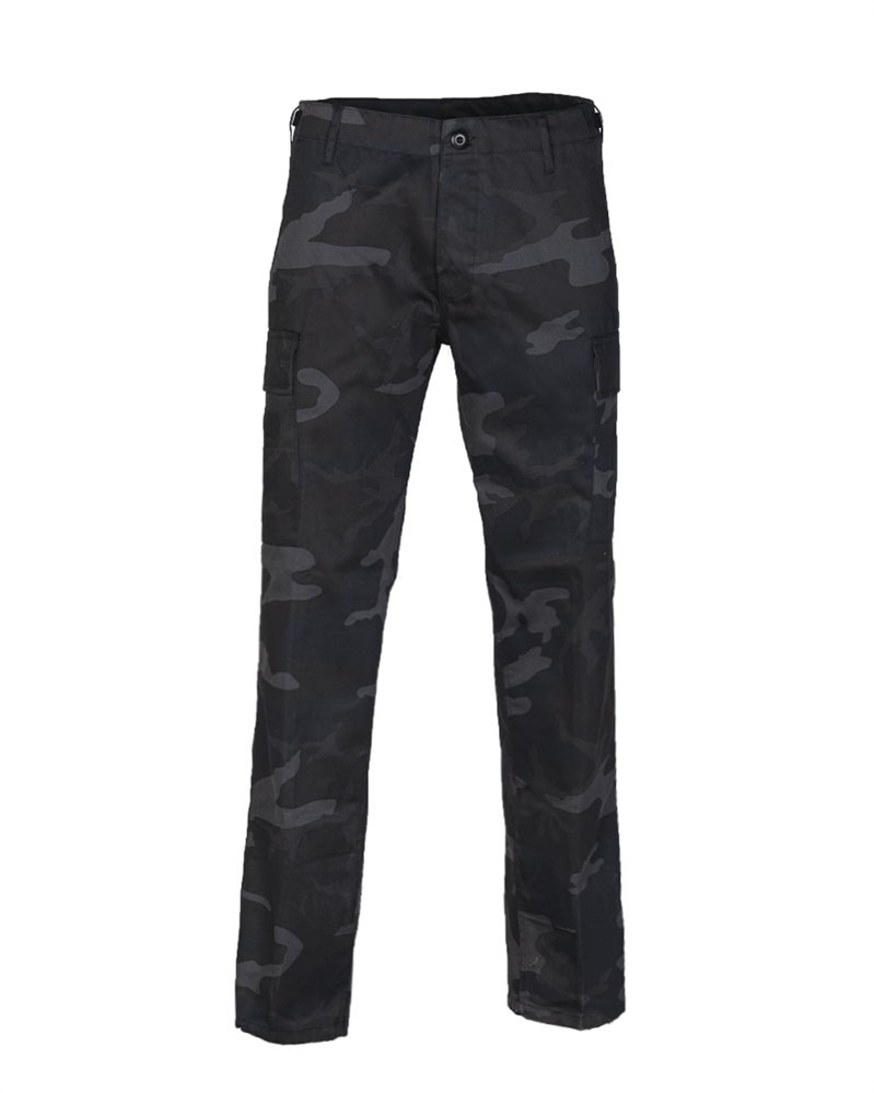 Nohavice Mil-Tec BDU Ranger Straight Cut - blackcamo, XS