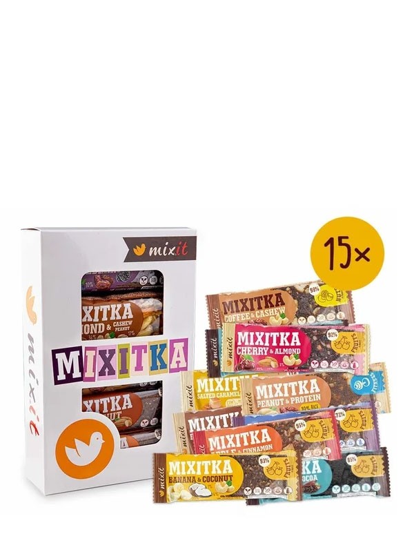 Darčeková krabička - 15 ks tyčiniek MIXIT  670 g