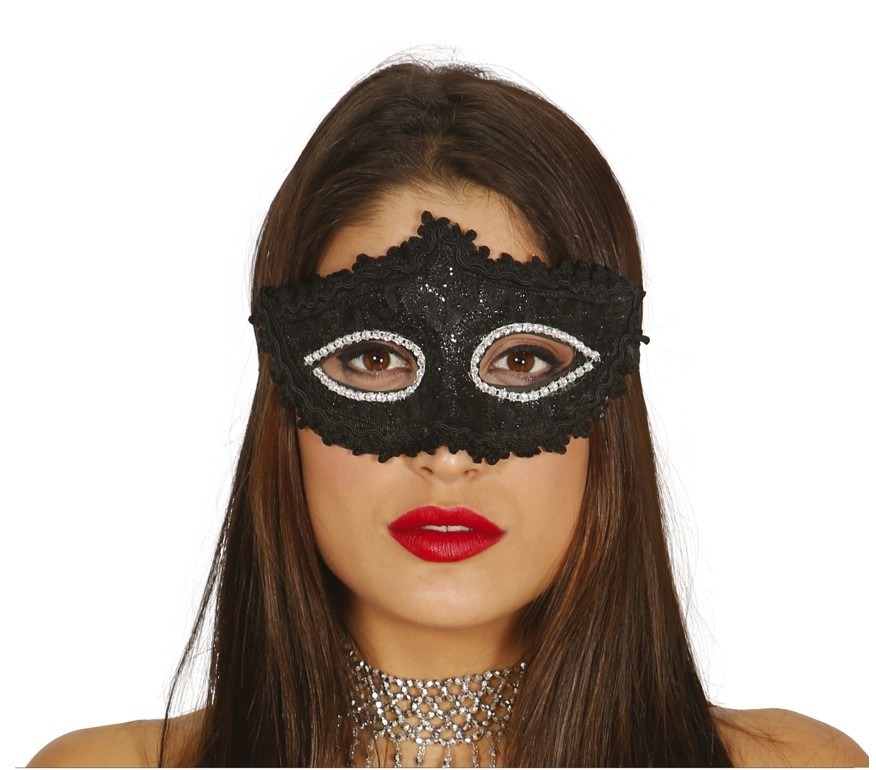 Guirca Škraboška - čierna, dekoratívna