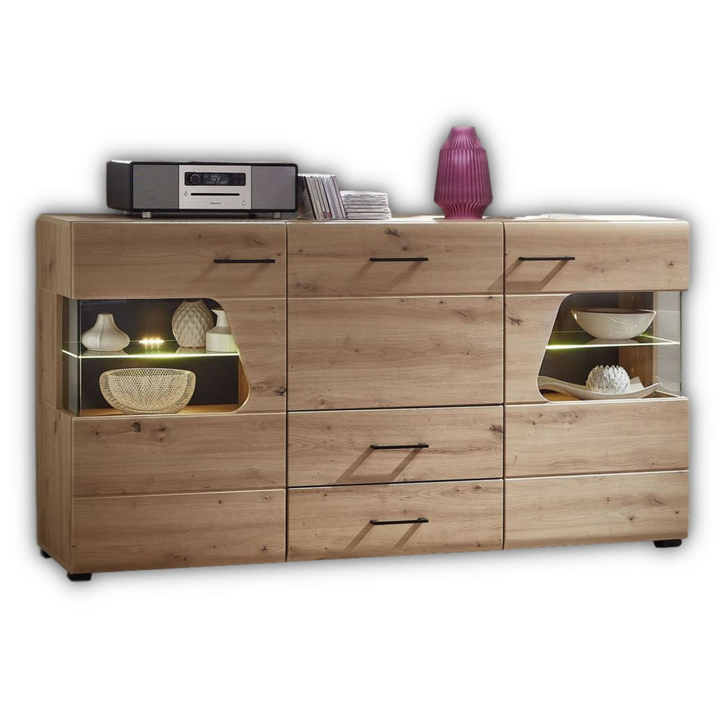 Livetastic ŠIROKÁ KOMODA, farby duba, 170/94/42 cm