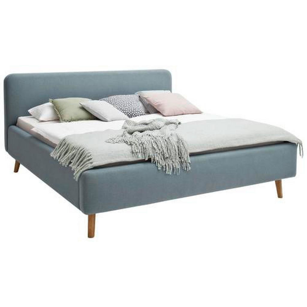 Livetastic ČALÚNENÁ POSTEĽ, 160/200 cm, textil, svetlomodrá