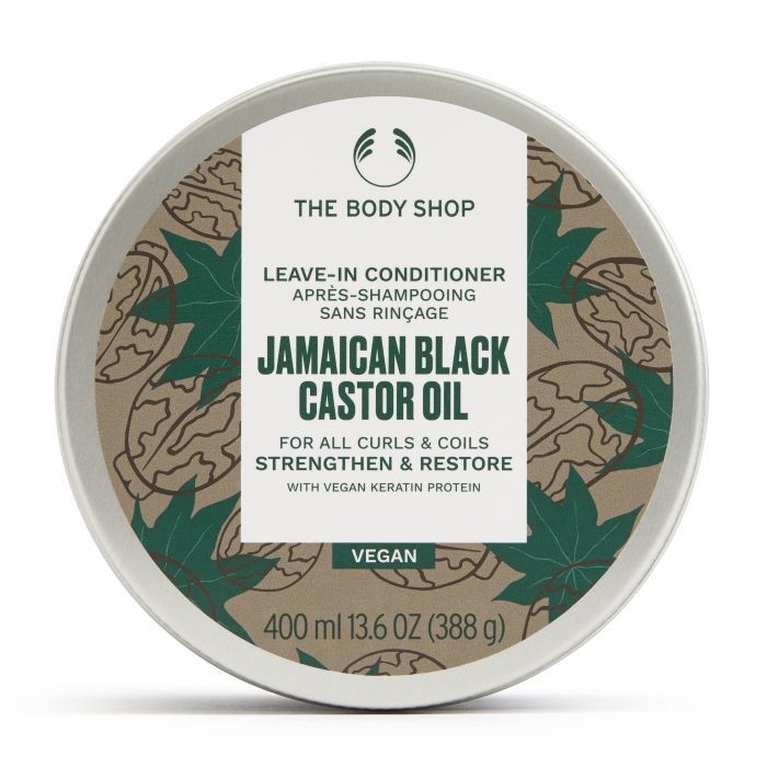 The Body Shop Bezoplachový kondicionér pre kučeravé a vlnité vlasy Jamaican Black Castor Oil (Leave-in Conditioner) 400 ml