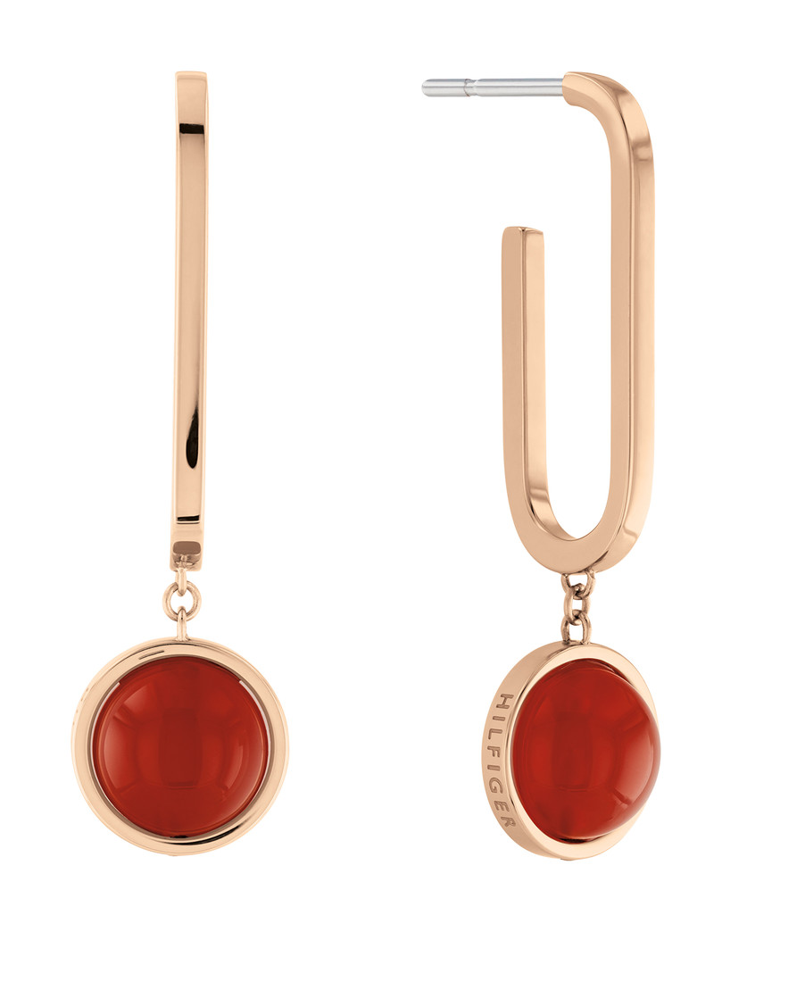 Tommy Hilfiger Slušivé pozlátené náušnice s perlami 2780769