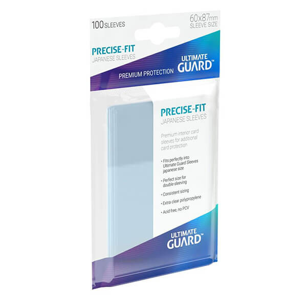 Ultimate Guard Obaly na karty Ultimate Guard Precise-Fit Sleeves Japanese Size - Transparent 100 ks