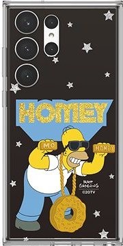 Samsung Galaxy S23 Ultra Rámček Simpsonovci k ochrannému krytu Frame čierny
